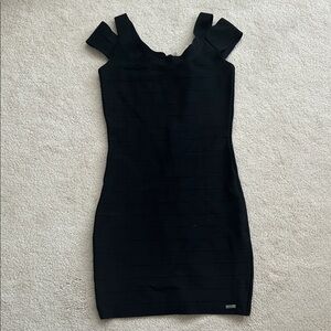 Guess Bandage Bodycon Black Dress - Size M
